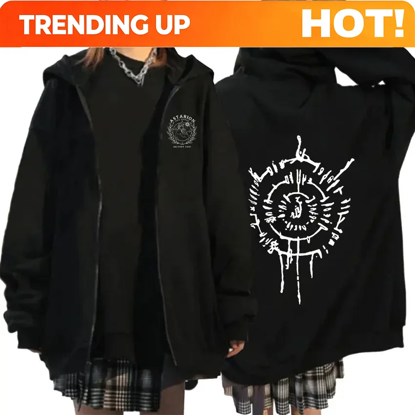 Mens Fashion Zip Up Hoodies - カスタマイズ可能なアスタリオン2023プリントジップアップパーカー。メンズカジュアルファッション、オーバーサイズ、ジップアップスウェットシャツ、ユニセックス、プルオーバーパーカー、原宿スタイル。