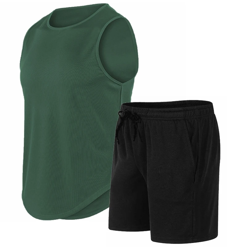 Men'S Fashion T Shirts - 2026年夏、新作メンズファッション。通気性に優れた速乾性のノースリーブ・ラウンドネックTシャツセット。アウトドアランニングやスポーツウェアに最適。