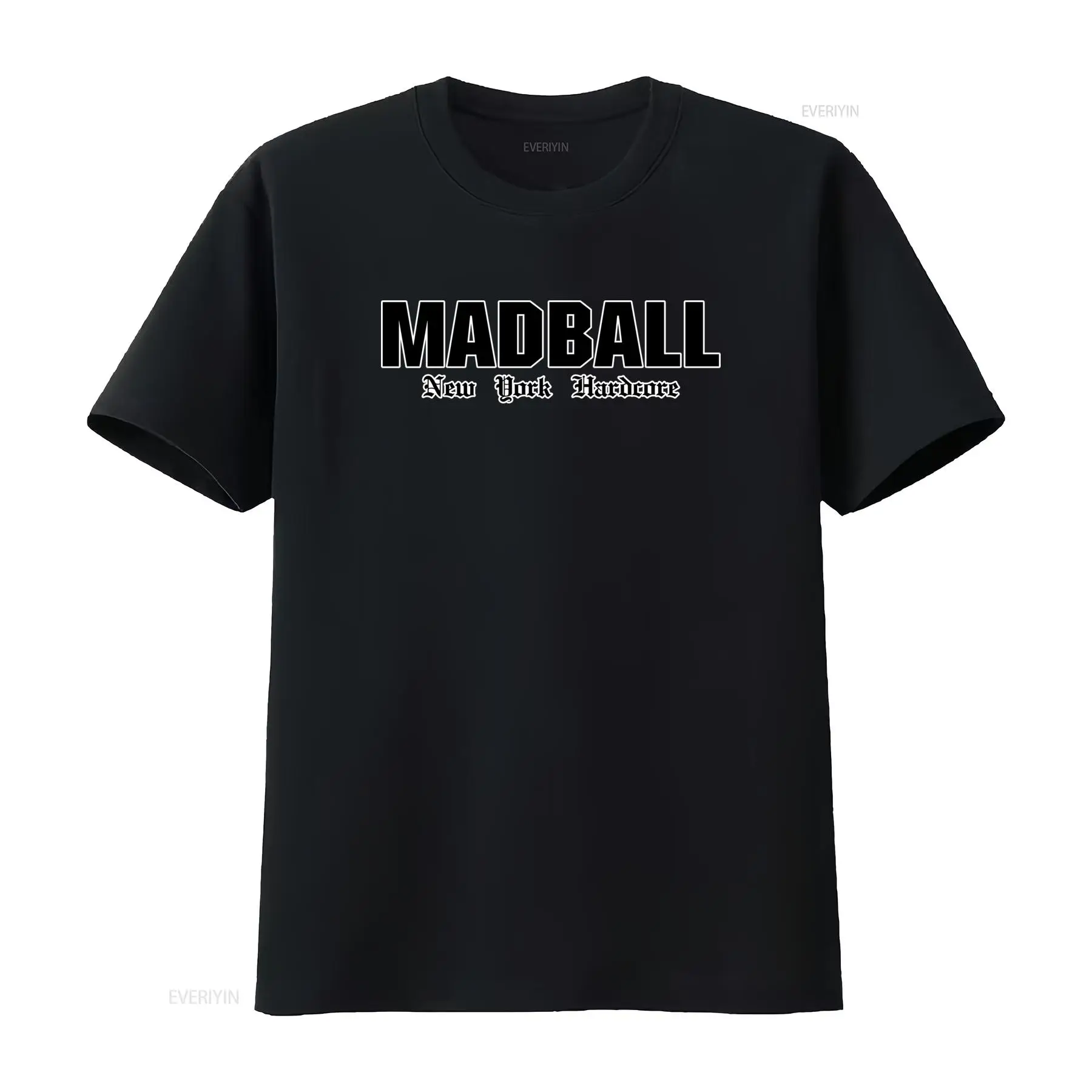 Men'S Fashion New York - マッドボール ニューヨーク ハードコア Tシャツ スタイリッシュプリント アーバンファッション