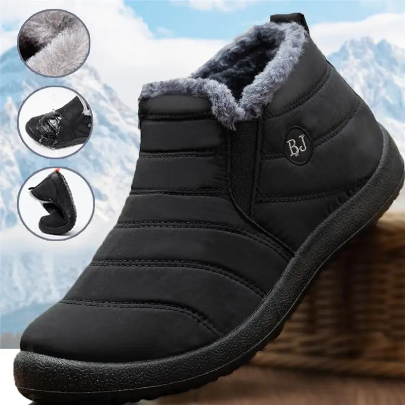 Men'S Fashion News - ファッションメンズスノーブーツ足首高保温靴寒い冬用防水屋外雪快適なメンズワークブーツ 2026