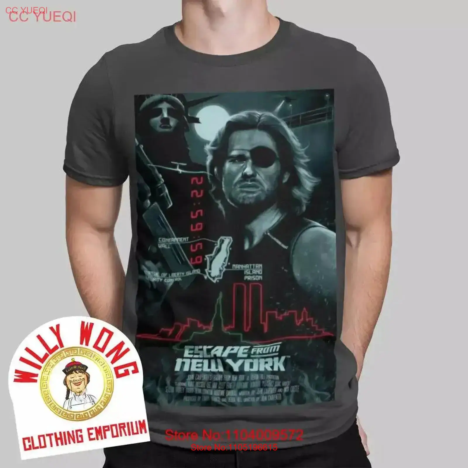 Men'S Fashion New York - エスケープ フロム ニューヨーク Tシャツ レトロ 映画