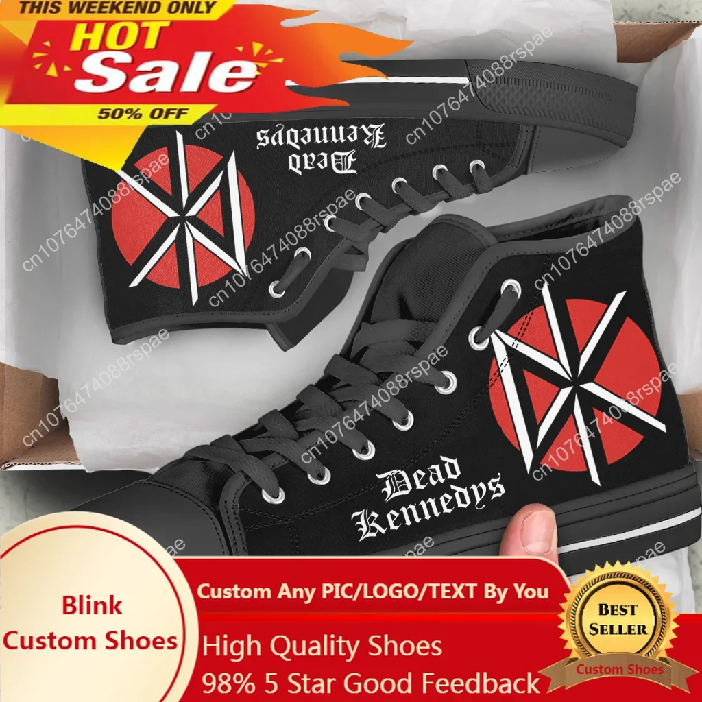 Mens Fashion Trainers - デッドケネディ男性女性高品質高ヘルプキャンバスシューズ軽量カジュアルボードシューズファッションスニーカーホットキャンバスシューズ