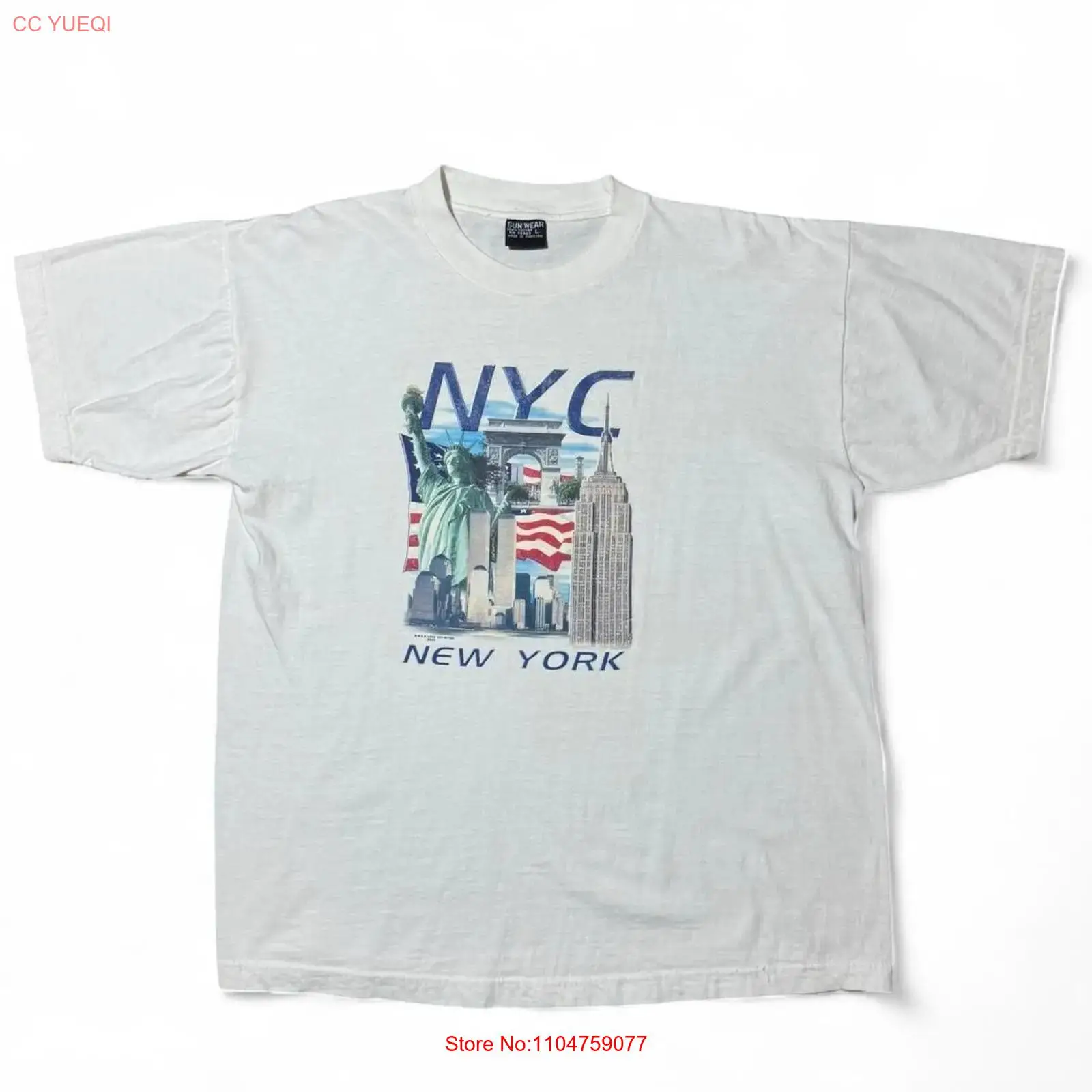Men'S Fashion New York - ヴィンテージ Y2K ニューヨークお土産ツインタワー 9 11 以前の観光記念