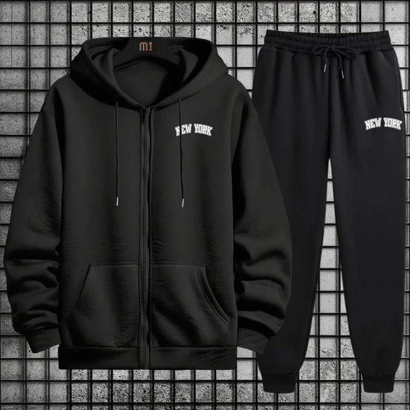 Mens Fashion Zip Up Hoodies - メンズトラックスーツ 上質 2026年春 カジュアル シンプル ファッション