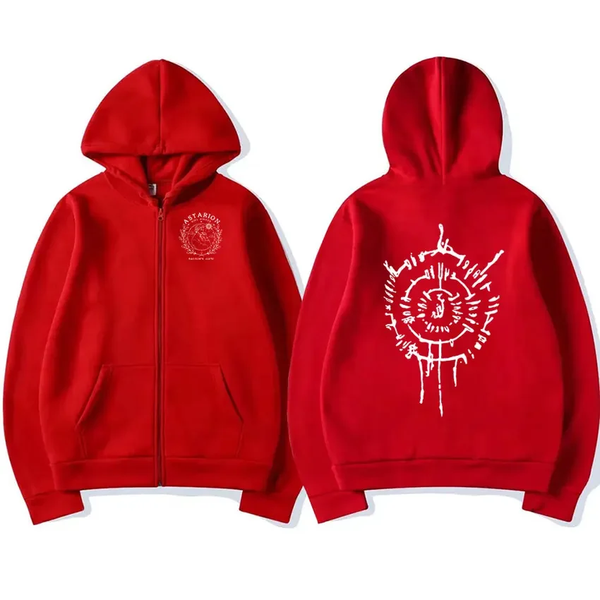 カスタマイズ可能なアスタリオン2023プリントジップアップパ - Mens Fashion Zip Up Hoodies のレビューと価格