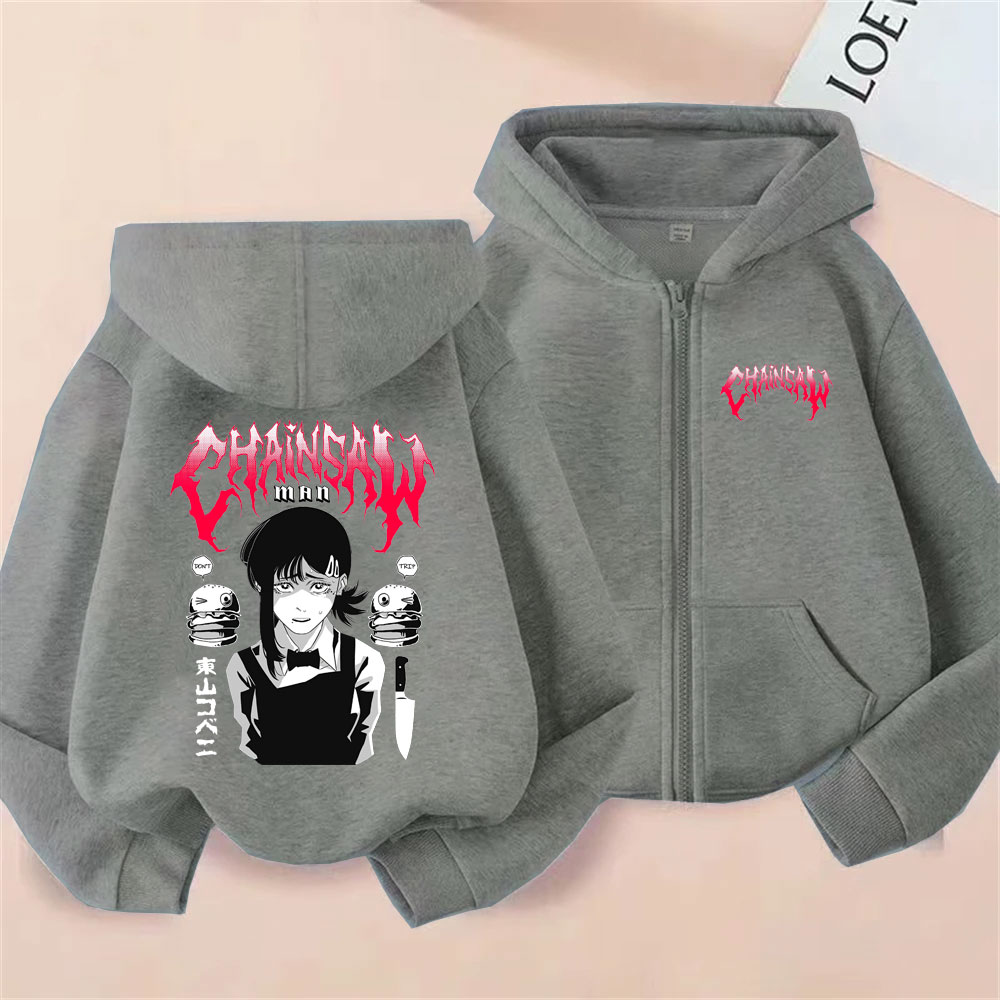 カスタムカスタムアニメチェーンソーマン東山コベニグラフィック - Mens Fashion Zip Up Hoodies のレビューと価格