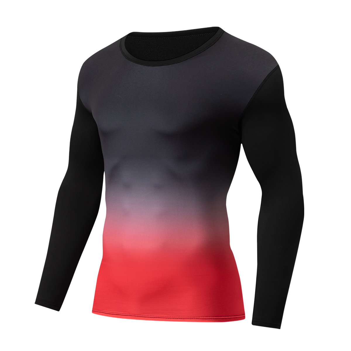 秋冬メンズ・ティーン向けファッショナブルなグラデーション長袖 - Men'S Fashion T Shirts のレビューと価格