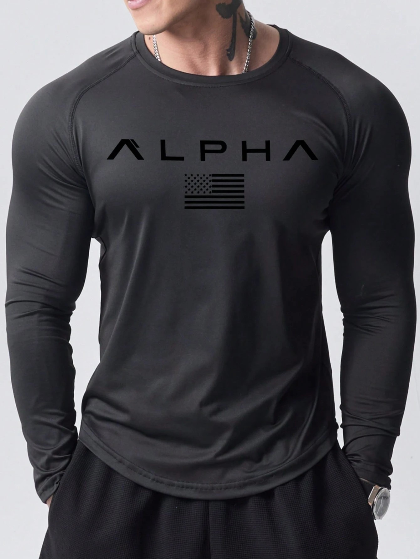 2025年春夏向けの新作メンズ長袖Tシャツ。ストリートファッ - Mens Fashion Clothes のレビューと価格