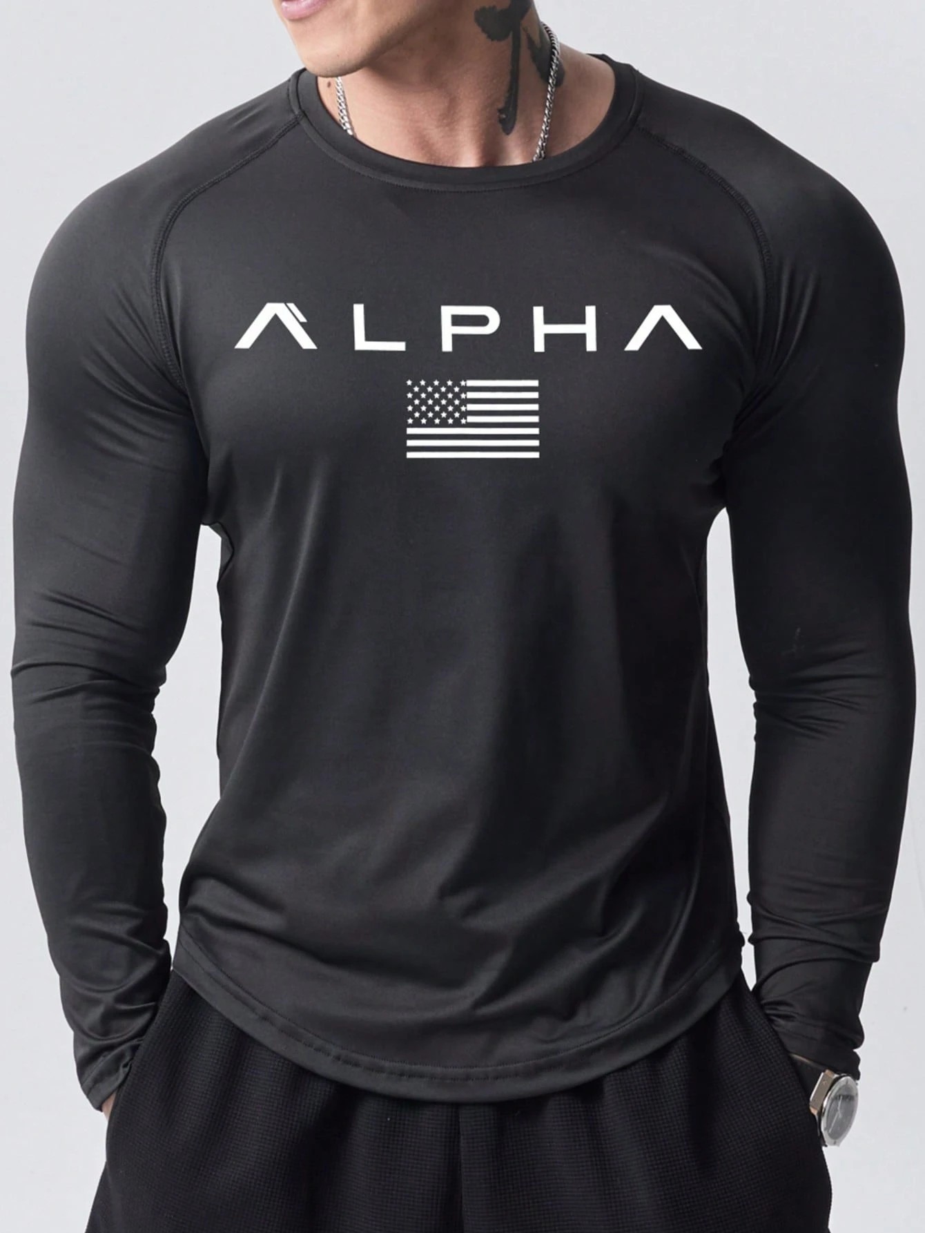 2025年春夏向けの新作メンズ長袖Tシャツ。ストリートファッ - Mens Fashion Clothes のレビューと価格