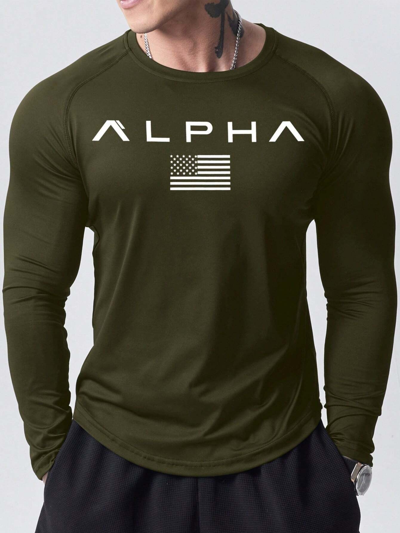 2025年春夏向けの新作メンズ長袖Tシャツ。ストリートファッ - Mens Fashion Clothes のレビューと価格