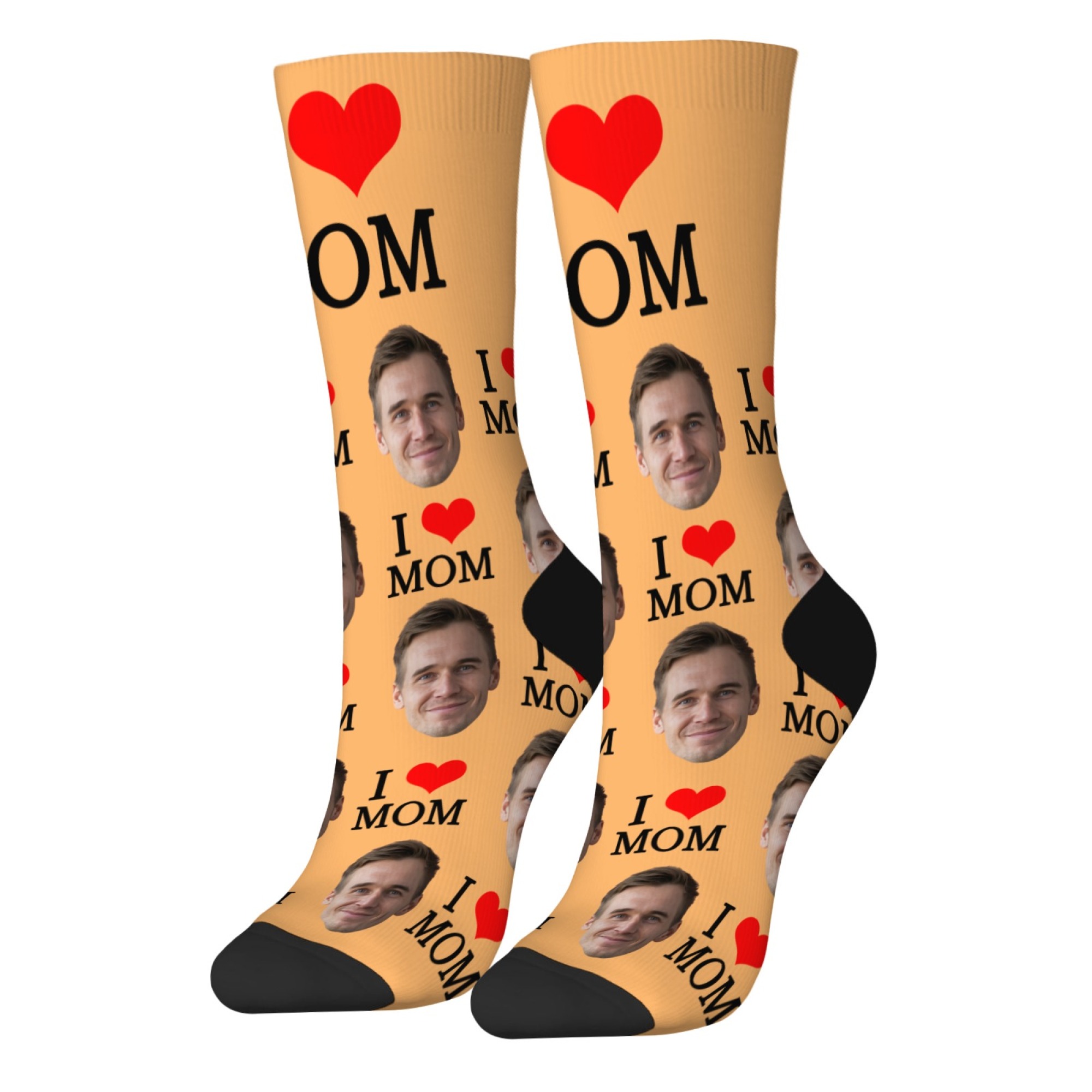カスタム顔柄ソックス　写真入り　おもしろギフト　足首丈ソック - Socks Ankle Men のレビューと価格
