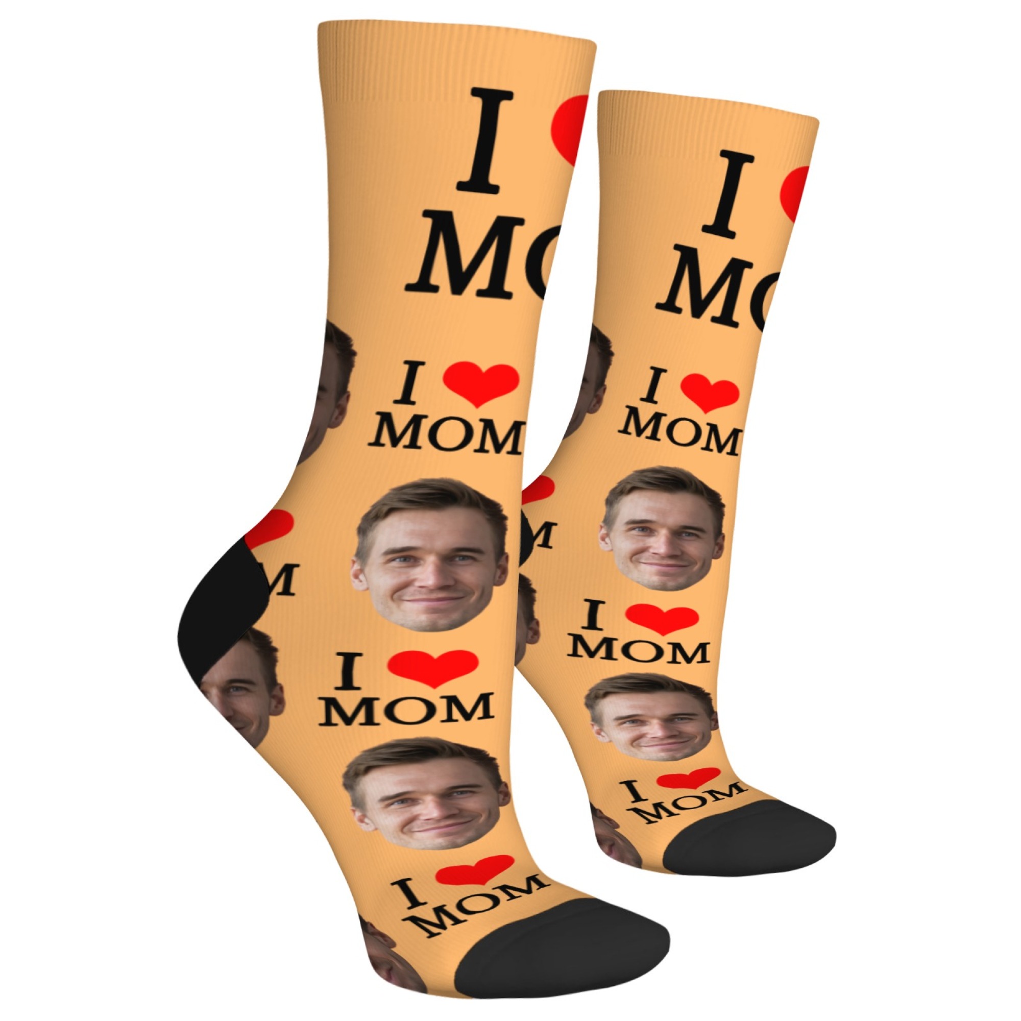 カスタム顔柄ソックス　写真入り　おもしろギフト　足首丈ソック - Socks Ankle Men のレビューと価格