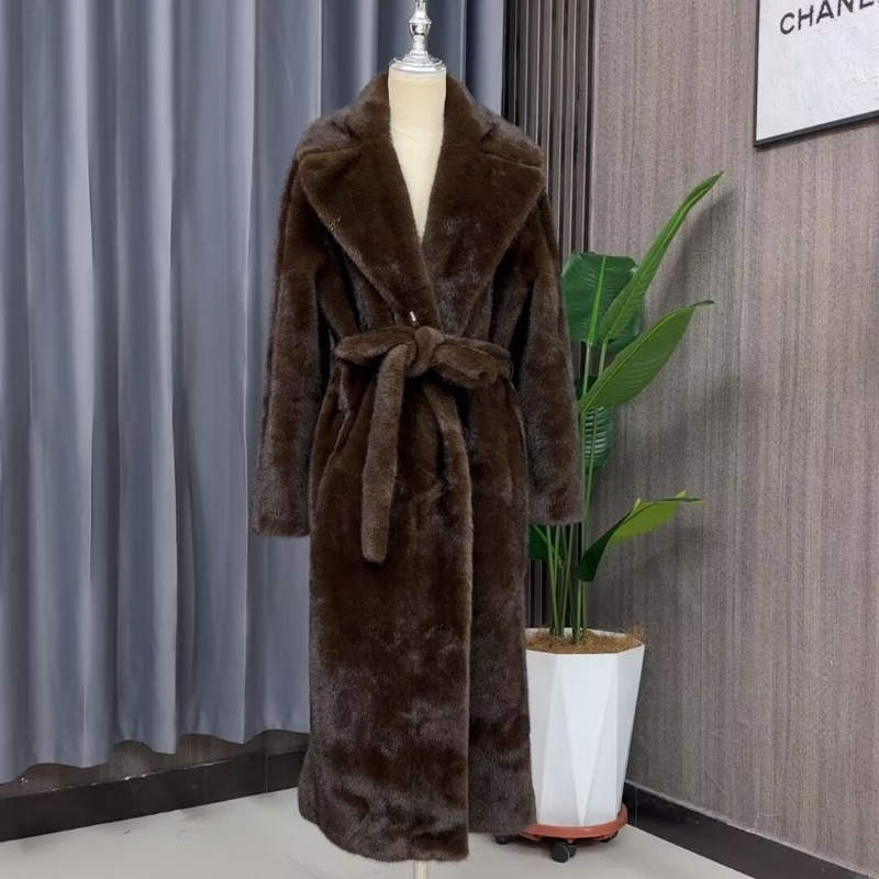 新作秋冬大きいサイズフェイクミンクコートロングフェイクファー - Men'S Fashion X のレビューと価格