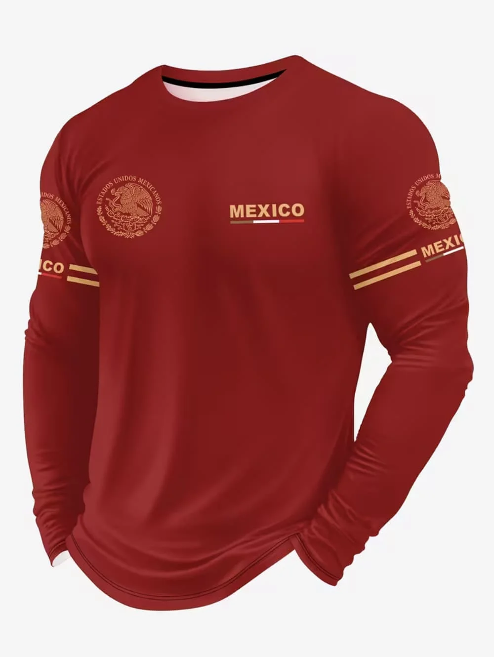 メンズメキシコイーグルプリントTシャツ、ファッショナブルで快 - Mens Fashion Clothes のレビューと価格