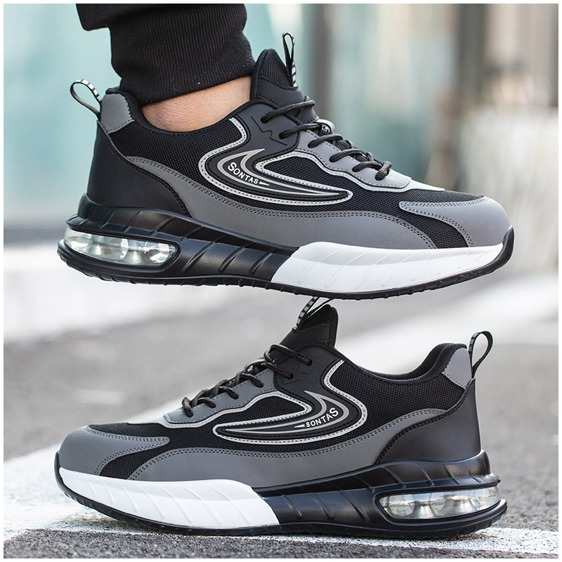 男性ファッション鋼つま先キャップ作業安全靴ブランドデザイナー - Mens Fashion Trainers のレビューと価格