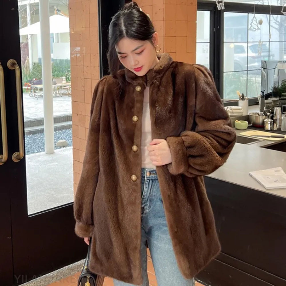 女性のフェイクミンクファーコート,厚いアウターウェア,暖かい - Men'S Fashion X のレビューと価格