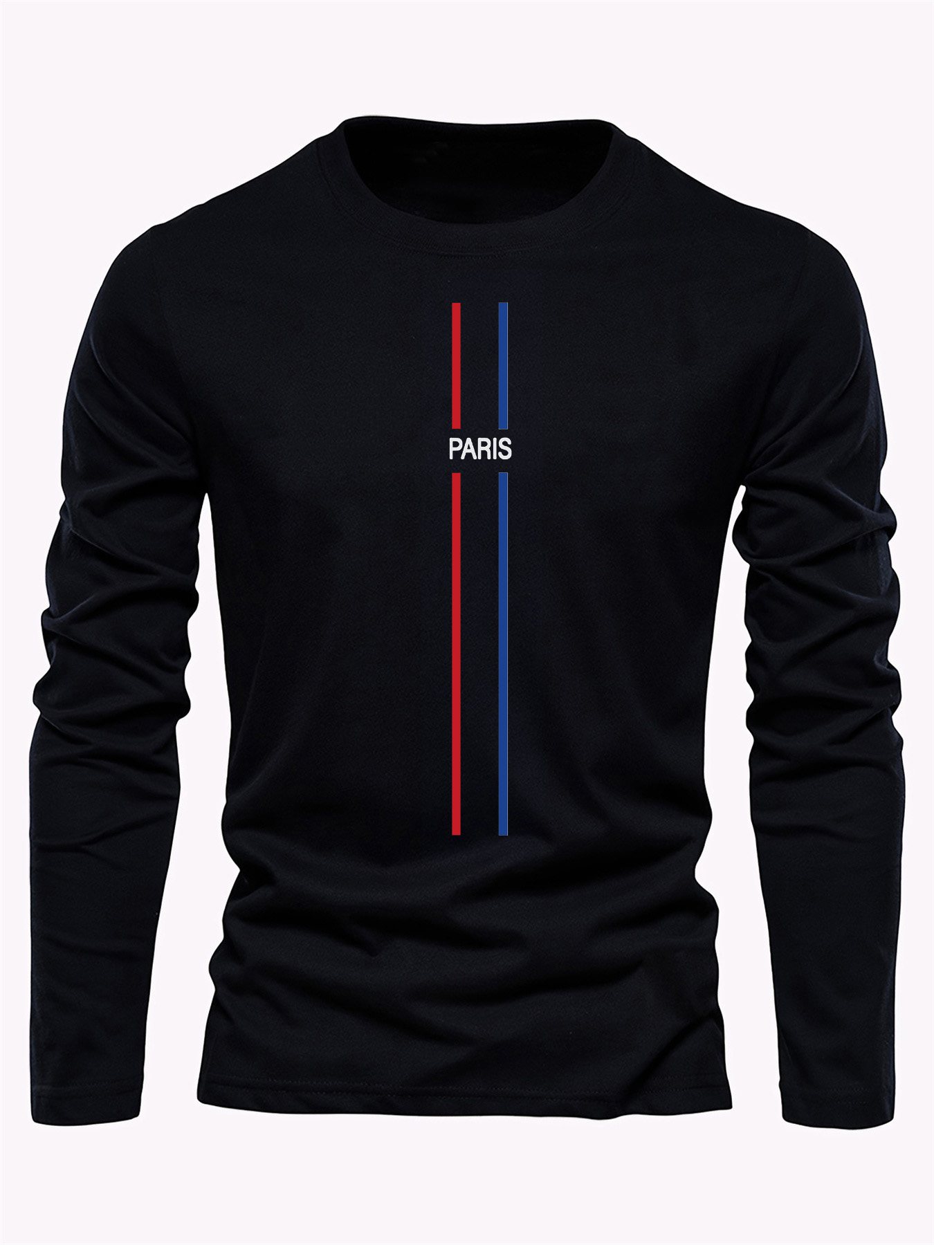 100％純綿を使用した、メンズ用長袖、丸首、ゆったりとしたシ - Men'S Fashion T Shirts のレビューと価格