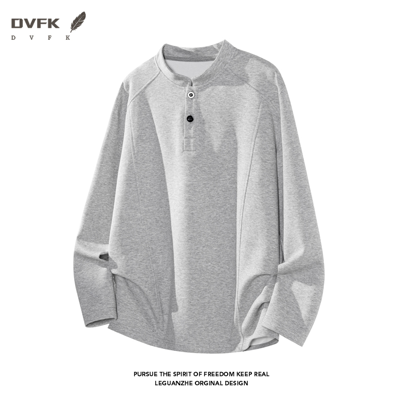 メンズ ラグランスリーブ ヘンリーネック 長袖シャツ ハーフ - Mens Fashion Summer のレビューと価格