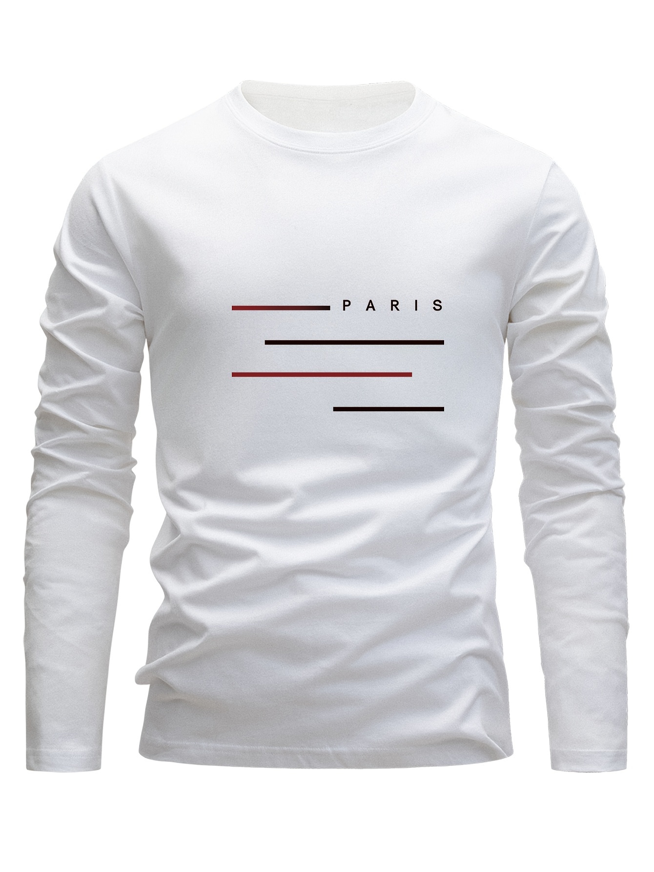 100％コットン素材のメンズ長袖、丸首、ゆったりとしたシルエ - Men'S Fashion T Shirts のレビューと価格
