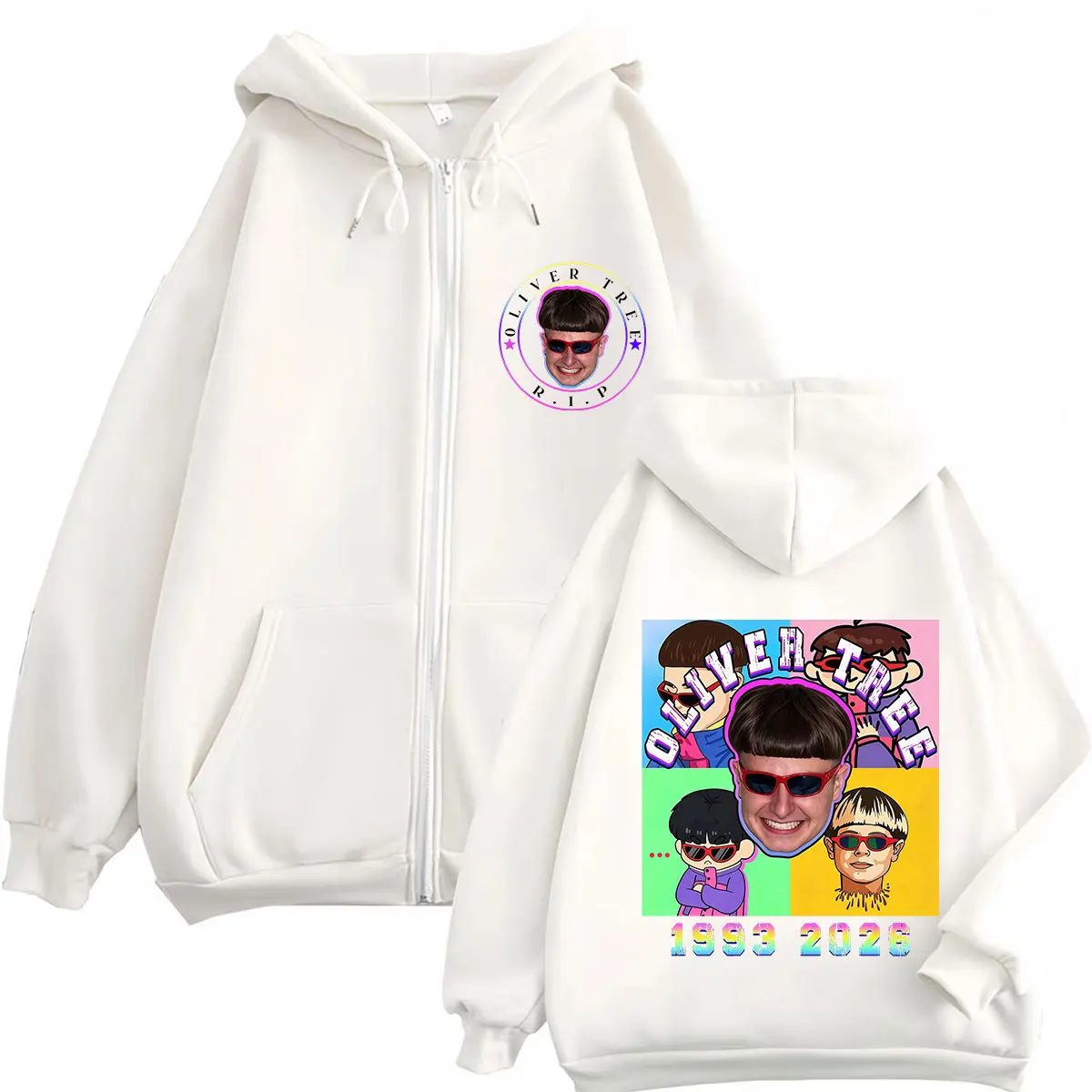 オリバー・ツリー ポップロック音楽 2026 プリント ジッ - Mens Fashion Zip Up Hoodies のレビューと価格