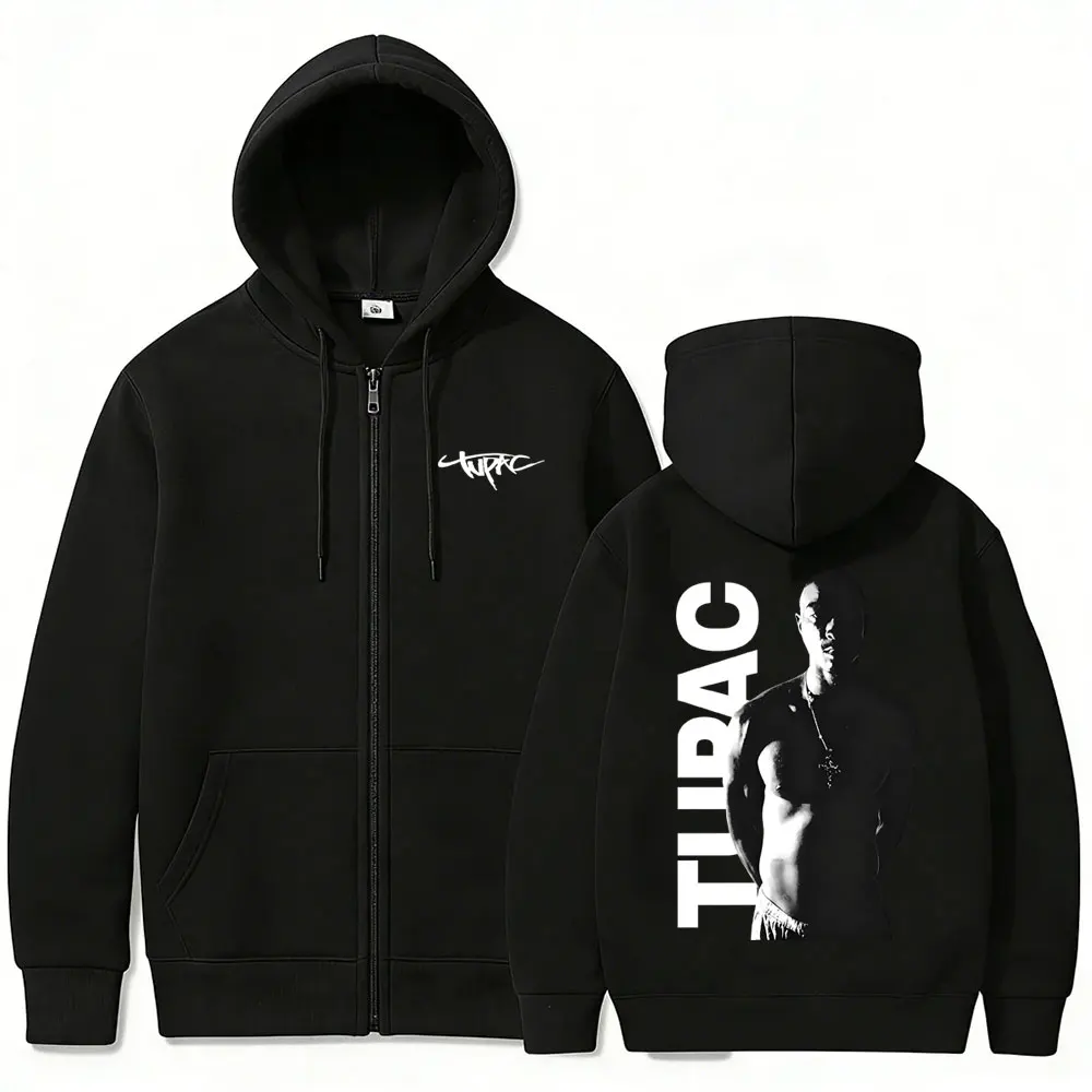 ラッパー、トゥパック2パックのジッパー付きパーカー。メンズ、 - Mens Fashion Zip Up Hoodies のレビューと価格
